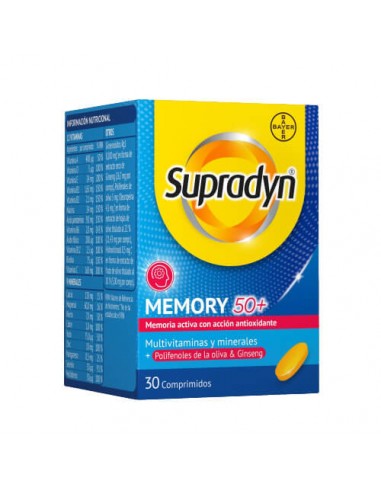 SUPRADYN MEMORY 50+ BOTE 30 COMPRIMIDOS