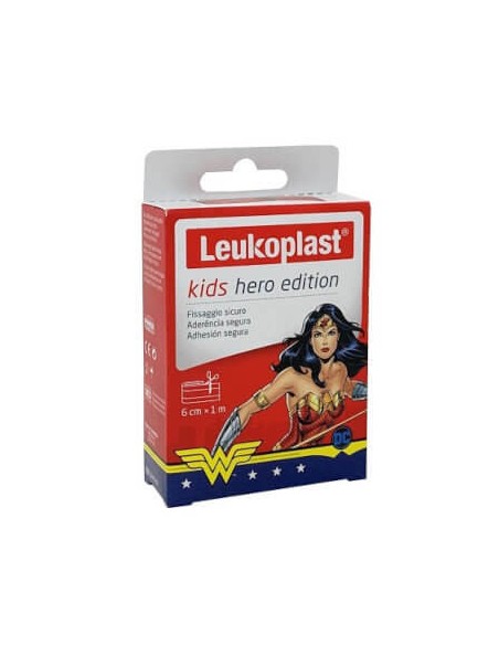 LEUKOPLAST KIDS HERO EDITION WONDER WOMAN TIRA RECORTABLE 6 CM X 1 M