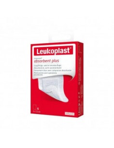 LEUKOPLAST LEUKOMED ABSORBENT PLUS APOSITO SUAVE 8 CM X 10 CM 5 UNIDADES