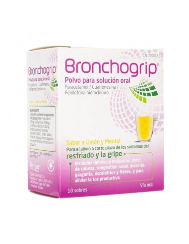 BRONCHOGRIP 10 SOBRES POLVO PARA SOLUCION ORAL