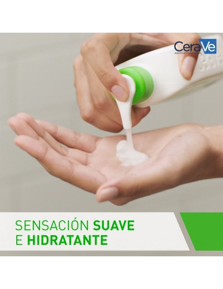 CERAVE LIMPIADORA HIDRATANTE 236ML aplicacion