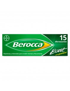 BEROCCA BOOST CON GUARANA 15 COMPRIMIDOS EFERVESCENTES