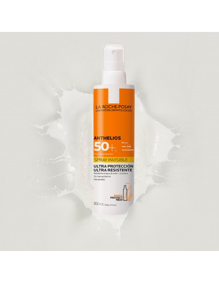 LA ROCHE POSAY ANTHELIOS SPRAY INVISIBLE SPF50+ 200ML efecto