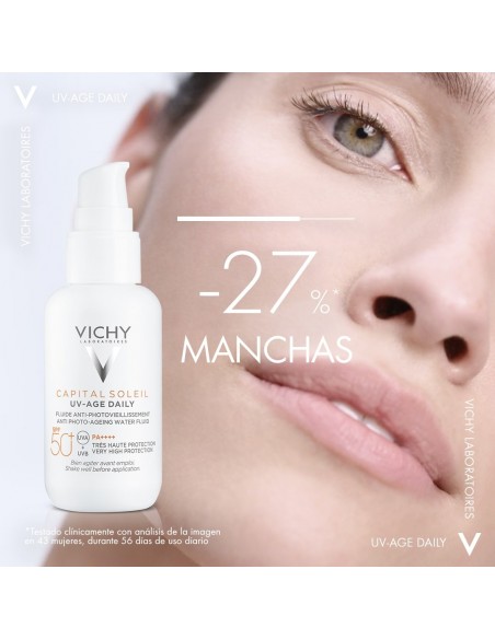 VICHY CAPITAL SOLEIL UV-AGE DAILY SPF50+ 40ML manchas