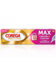 COREGA POWER MAX MAX FIJACION + CONFORT SIN SABOR 40 G