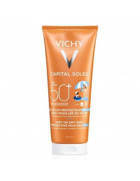 VICHY CAPITAL SOLEIL GEL WET SKIN NIÑOS SPF50+ 200ML