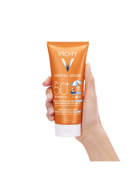 VICHY CAPITAL SOLEIL GEL WET SKIN NIÑOS SPF50+ 200ML