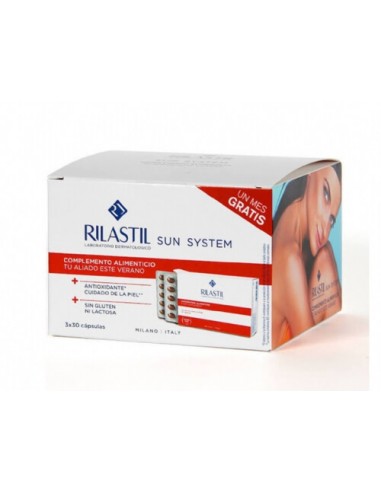 RILASTIL SUN SYSTEM CAPSULAS TRIPACK 3X30 CAPSULAS