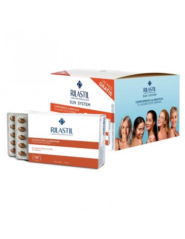 RILASTIL SUN SYSTEM ORAL PACK DOBLE 2 X 30 CAPSULAS