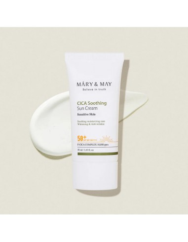 MARY & MAY CICA SOOTHING SUN CREAM SPF 50+/PA++++ 50ML