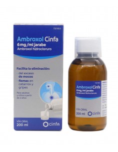 AMBROXOL CINFA 6 MG/ML JARABE 200 ML