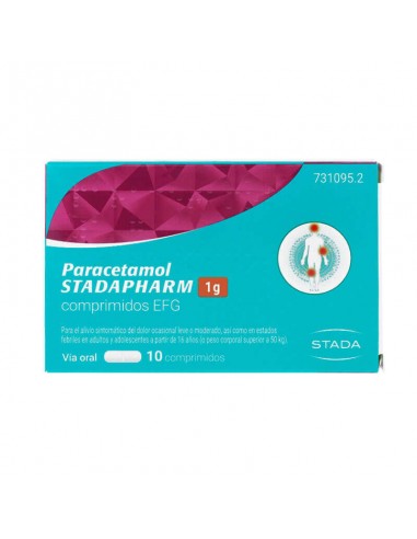 PARACETAMOL STADAPHARM EFG 1 G 10 COMPRIMIDOS