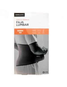 FARMALASTIC EFECTO TÉRMICO FAJA LUMBAR NEOPRENO TECH GRIS TALLA M