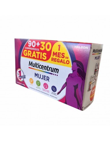 MULTICENTRUM MUJER PACK PROMOCIONAL 90 + 30 COMPRIMIDOS