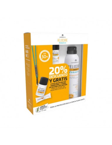 HELIOCARE 360 SPF50+ PEDIATRICS STICK 25 GR + SPRAY PEDIATRICS TRANSPARENT SPRAY 200ML