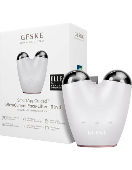 GESKE MICROCURRENT FACE-LIFTER 6 EN 1 BLANCO ROSADO CAJA