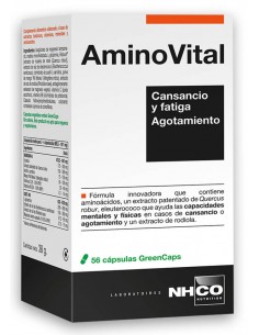 NHCO AMINOVITAL CANSANCIO FATIGA AGOTAMIENTO 56 CAPSULAS