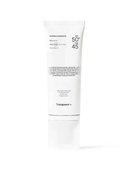 TRANSPARENT LAB INVISIBLE SUNSCREEN SPF50+ 100 ML