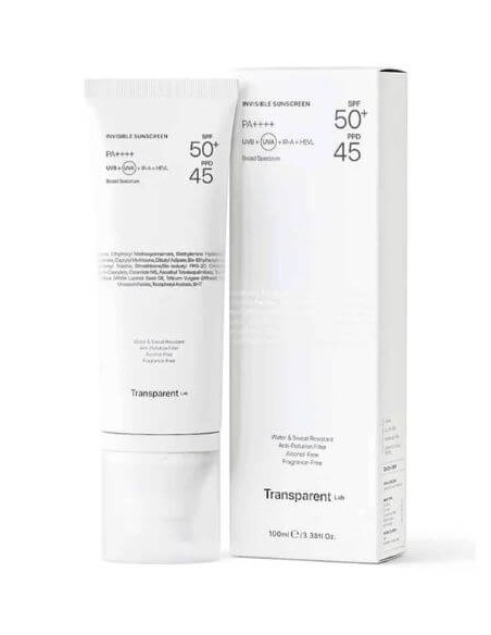 TRANSPARENT LAB INVISIBLE SUNSCREEN SPF50+ 100 ML CAJA