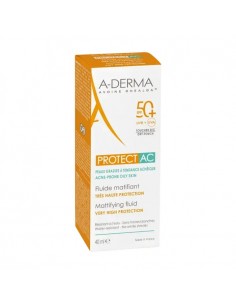 ADERMA PROTECT AC FLUIDO SOLAR FACIAL MATIFICANTE SPF 50+ 40 ML