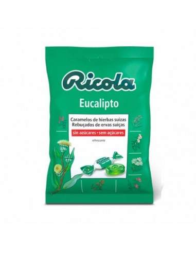 RICOLA CARAMELOS SIN AZUCAR 1 BOLSA 70 G SABOR EUCALIPTUS