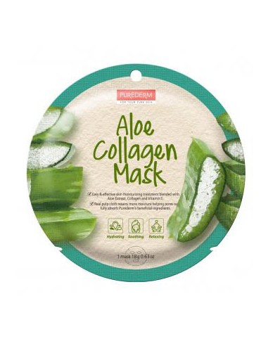 PUREDERM ALOE COLLAGEN MASK 1 UNIDAD