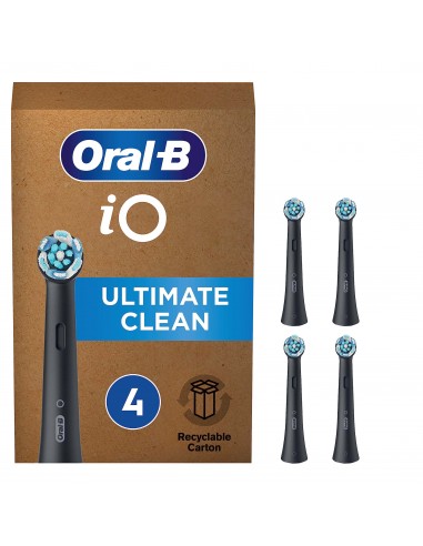 ORAL B IO ULTIMATE CLEAN RECAMBIO 4 CABEZALES COLOR NEGRO