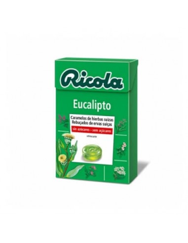 RICOLA CARAMELOS SIN AZUCAR SABOR EUCALIPTO 50 G