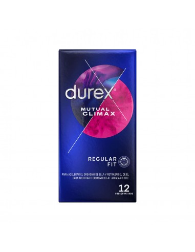 DUREX MUTUAL CLIMAX PRESERVATIVOS 12 UNIDADES