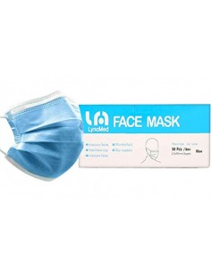 MASCARILLAS QUIRURGICAS AZULES ADULTO LYNCMED 50 UNIDADES