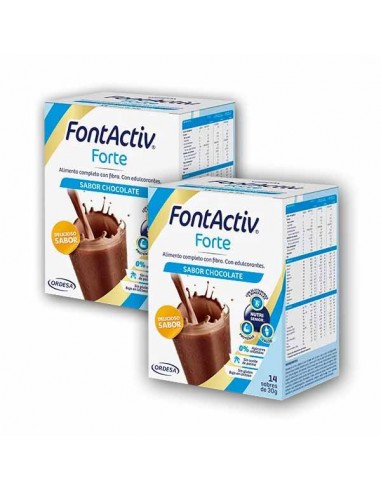 FONTACTIV FORTE SABOR CHOCOLATE PACK 2 X 14 SOBRES