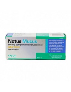 NOTUS MUCUS 600 MG 10 COMPRIMIDOS EFERVESCENTES (SABOR LIMON)