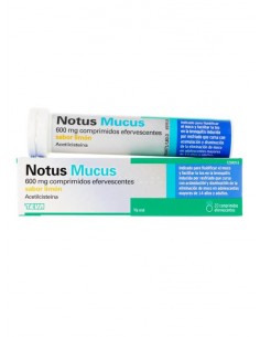 NOTUS MUCUS 600 MG 20 COMPRIMIDOS EFERVESCENTES (SABOR LIMON)