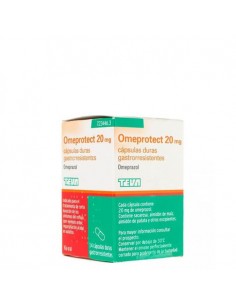 OMEPROTECT 20 MG 14 CAPSULAS GASTRORRESISTENTES (FRASCO)