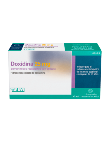 DOXIDINA 25 MG 14 COMPRIMIDOS RECUBIERTOS