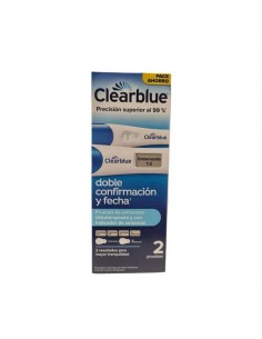 CLEARBLUE TEST DE EMBARAZO ULTRATEMPRANA + TEST DE EMBARAZO CON INDICADOR DE SEMANAS 2 UNIDADES PACK