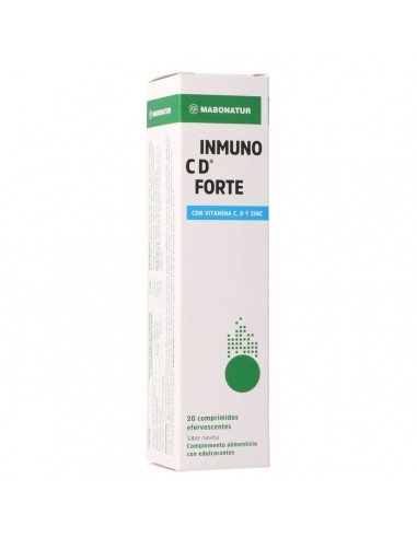 INMUNO C D FORTE 20 COMPRIMIDOS EFERVESCENTES SABOR NARANJA