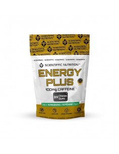 SCIENTIFFIC NUTRITION ENERGY PLUS CAFEINA SABOR HIERBABUENA 20 CHICLES