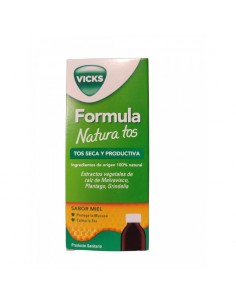 VICKS FORMULA NATURA TOS SABOR MIEL 140ML