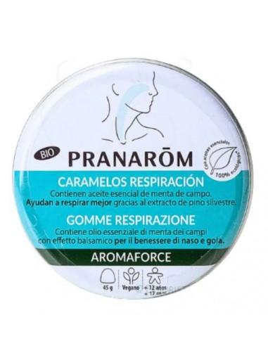 PRANAROM AROMAFORCE CARAMELOS RESPIRACION 45GR