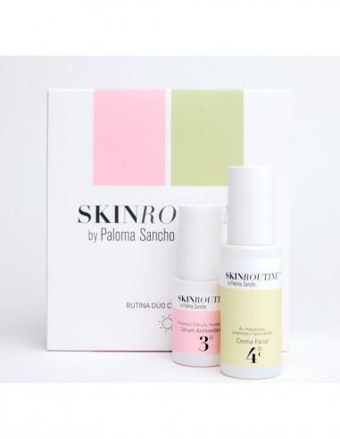 SKINROUTINE RUTINA DUO CUIDADO DIA SERUM ANTIOXIDANTE + CREMA FACIAL HIDRATANTE