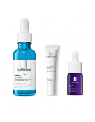 LA ROCHE POSAY PACK HYALU B5 SERUM 30ML + HYALU B5 SERUM OJOS 5ML + MELA B3 SERUM 10ML