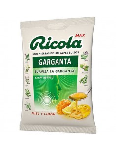 RICOLA MAX GARGANTA MIEL Y LIMON BOLSA 68 GR