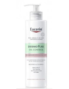 EUCERIN DERMOPURE OIL CONTROL GEL LIMPIADOR TRIPLE EFFECT 400ML