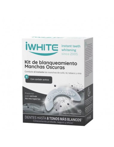 IWHITE KIT BLANQUEADOR MANCHAS OSCURAS 10 MOLDES