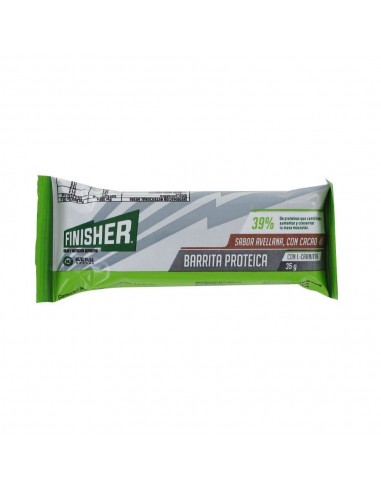 FINISHER BARRITA PROTEICA SABOR CHOCOLATE Y AVELLANA CON L-CARNITINA 1 BARRITA 35 GR