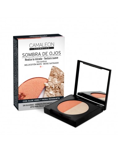 CAMALEON COSMETICS SOMBRA DE OJOS MELOCOTON + BEIGE 2 SOMBRAS 2,3 G