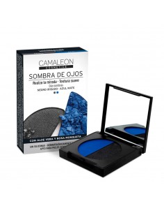 CAMALEON COSMETICS SOMBRA DE OJOS DUO COLOR NEGRO + AZUL 2,3 G