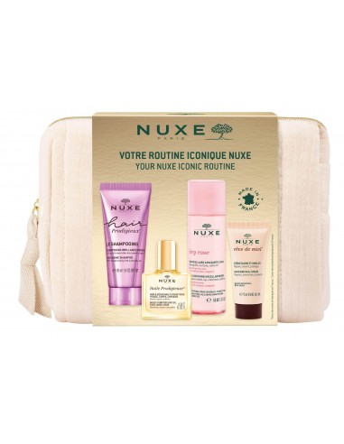 NUXE KIT DE VIAJE AGUA MICELAR + CHAMPU + HUILE + CREMA MANOS