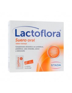 LACTOFLORA SUERO ORAL SABOR NARANJA 6 SOBRES DUOCAM 6,58 G